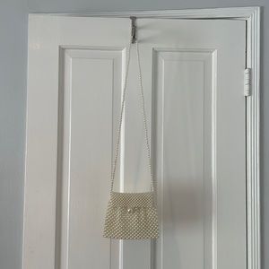 Vintage pearl small shoulder strap purse